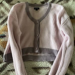 Art class cardigan